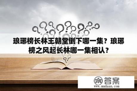 琅琊榜长林王朝堂倒下哪一集？琅琊榜之风起长林哪一集相认？