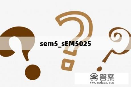 sem5_sEM5025