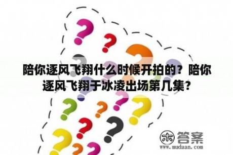 陪你逐风飞翔什么时候开拍的？陪你逐风飞翔于冰凌出场第几集？