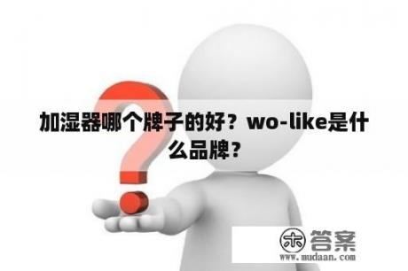 加湿器哪个牌子的好？wo-like是什么品牌？