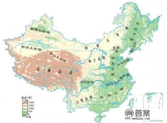 华北,华东,华南和华中分别指哪几个省？中国有几大平原？分别是什么？