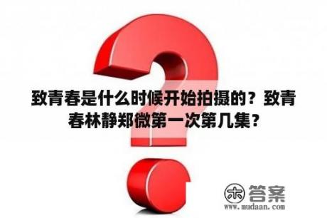 致青春是什么时候开始拍摄的？致青春林静郑微第一次第几集？