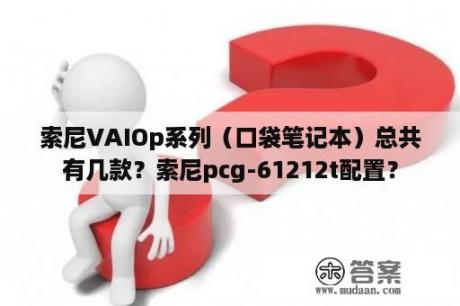 索尼VAIOp系列（口袋笔记本）总共有几款？索尼pcg-61212t配置？