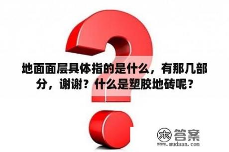 地面面层具体指的是什么，有那几部分，谢谢？什么是塑胶地砖呢？