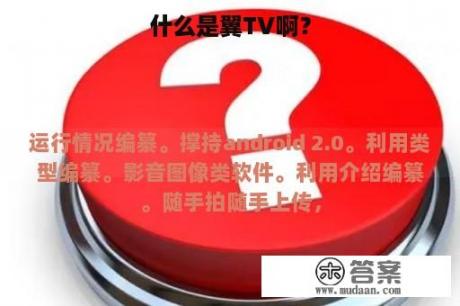 什么是翼TV啊？