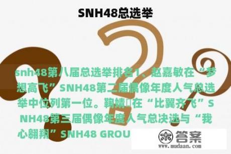 SNH48总选举