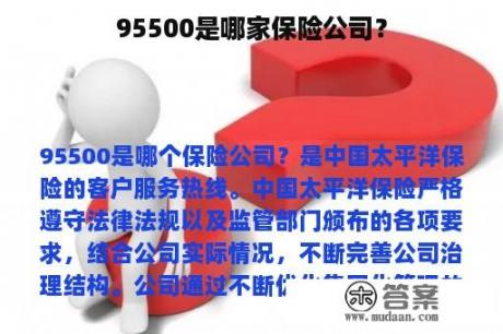 95500是哪家保险公司？