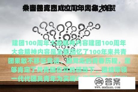 共青团成立100周年大会_庆贺
中国共青团成立100周年大会