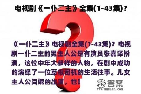 电视剧《一仆二主》全集(1-43集)？