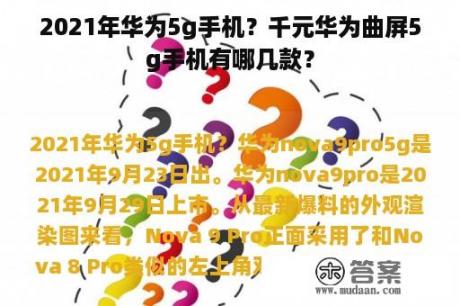 2021年华为5g手机？千元华为曲屏5g手机有哪几款？