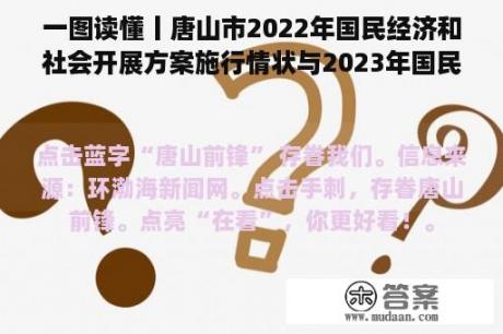 一图读懂丨唐山市2022年国民经济和社会开展方案施行情状与2023年国民经济和社会开展方案（草案）