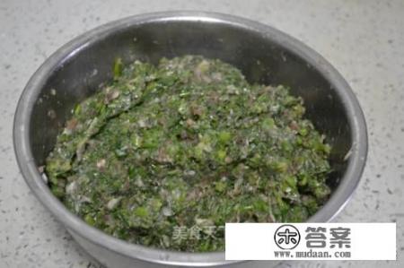 茴香素馅饺子怎么调