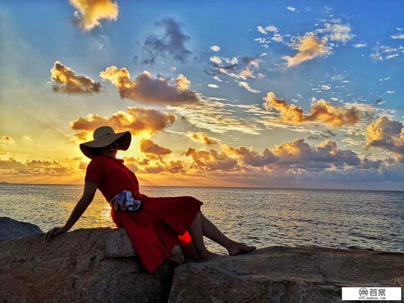可以分享一张你拍的海边落日的美照吗？