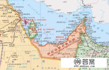 阿联酋地图人口面积？