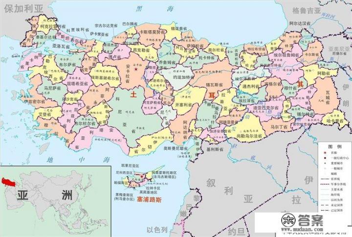 塞浦路斯地图在欧洲的位置？