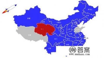 世界地图青海省的位置？