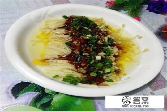 蒜蓉蒸金针菇怎么做？
