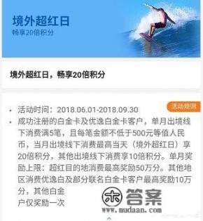 出国旅游什么信用卡最实用？