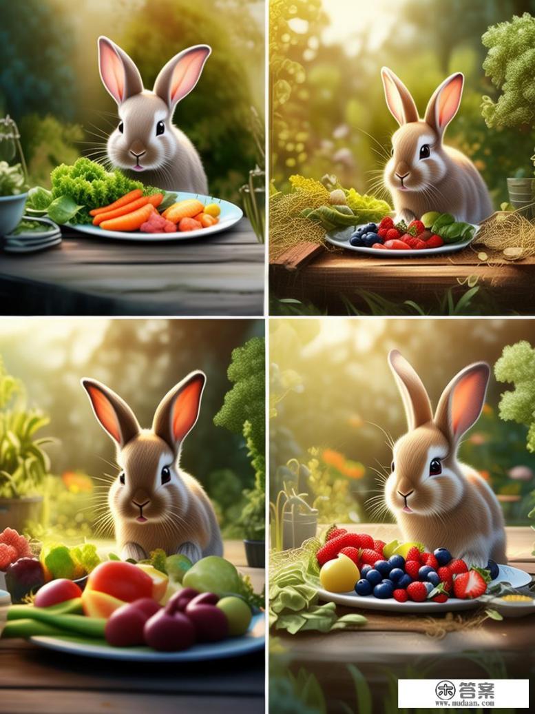 兔子一日三餐吃什么才能吃饱？兔子一日三餐如何搭配食物才能确保饱食？兔子每日饮食需求，膳食搭配及种类建议，让你的餐桌吃得更丰盛且满足