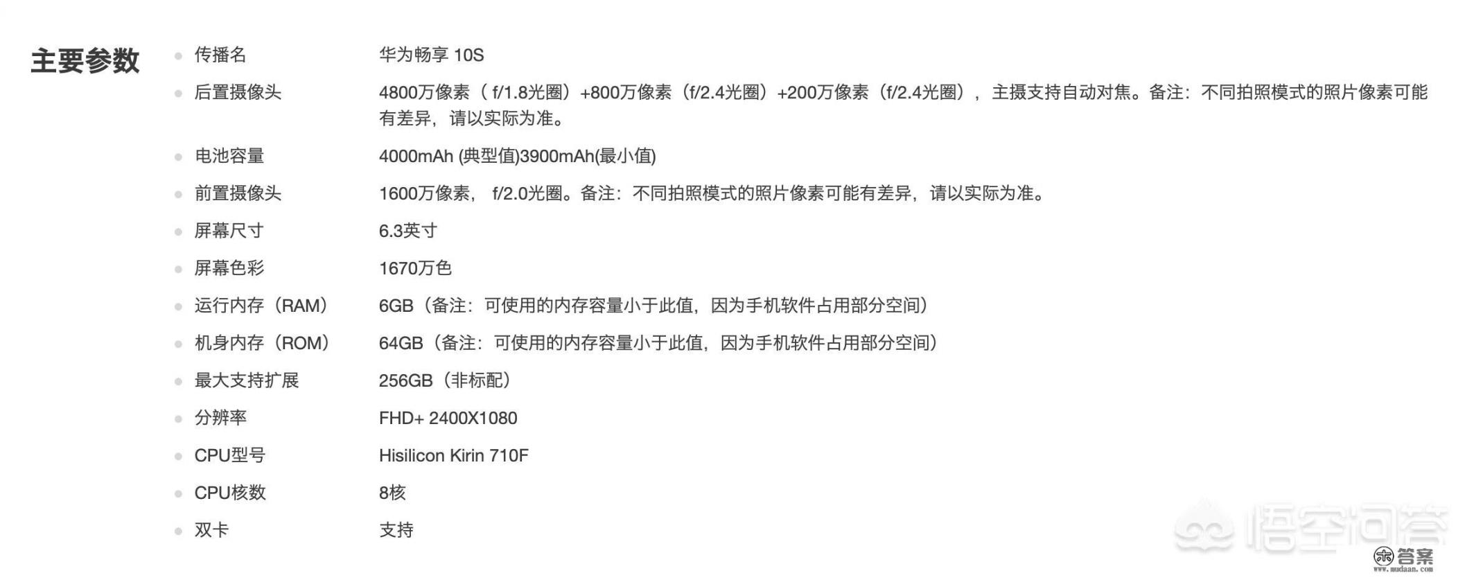 同样6+64G，为什么畅享10s比荣耀20青春版贵100元？