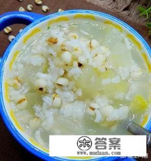 冬瓜扁豆薏米水有什么功效呢？
