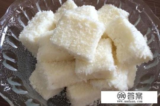 用明胶粉做椰丝牛奶的方法？