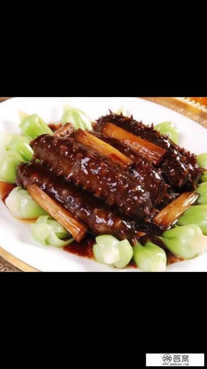 蒜蓉西生菜葱烧海参做法？