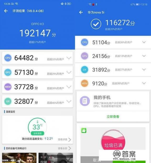 OPPO K3、华为nova 5i哪款玩游戏好? OPPO K3、华为nova 5i哪款玩游戏好?