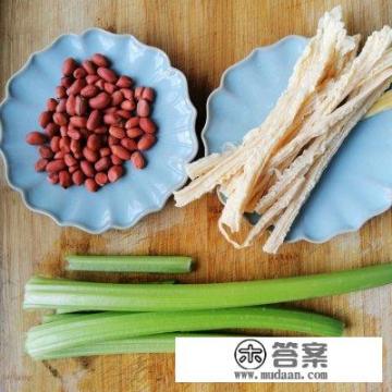 腐竹青菜还有花生怎么拌凉菜?