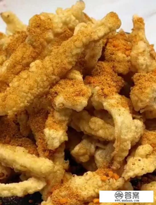 干炸杏鲍菇是怎么做的？