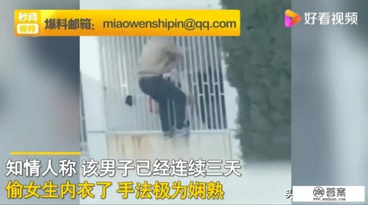 如何看待山东一男子连续三天爬高校女生宿舍防盗网偷内衣？
