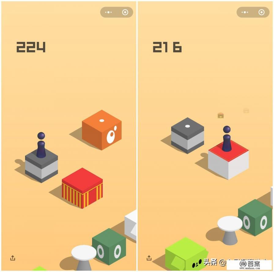 跳一跳小游戏自己玩的游戏？