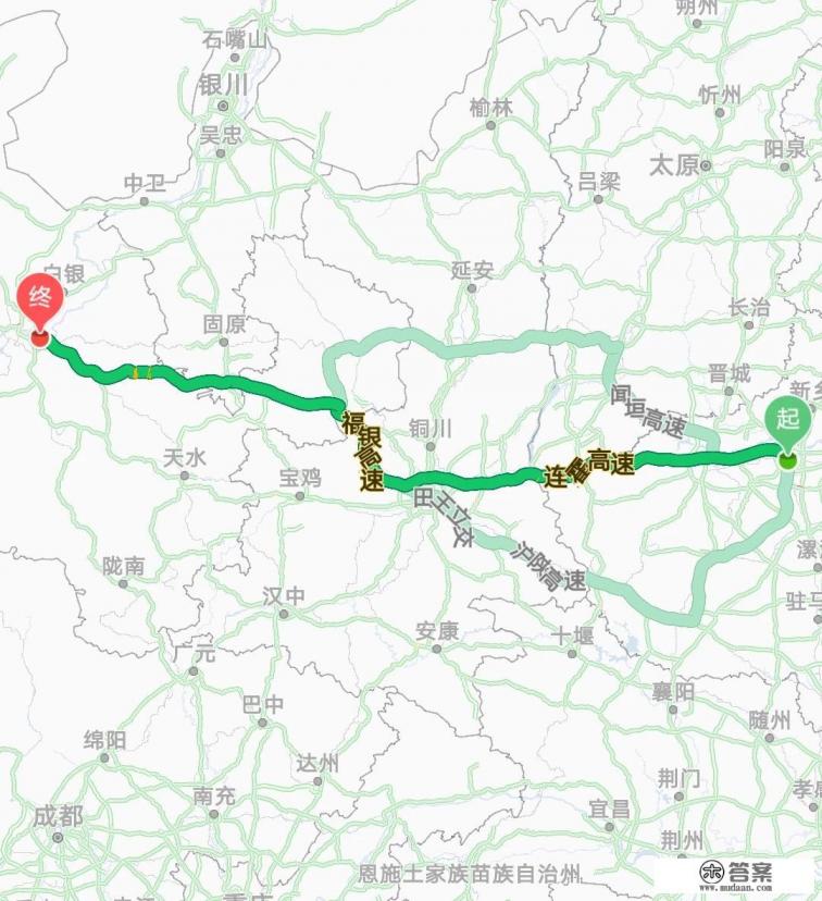 郑州到西宁沿途景点？