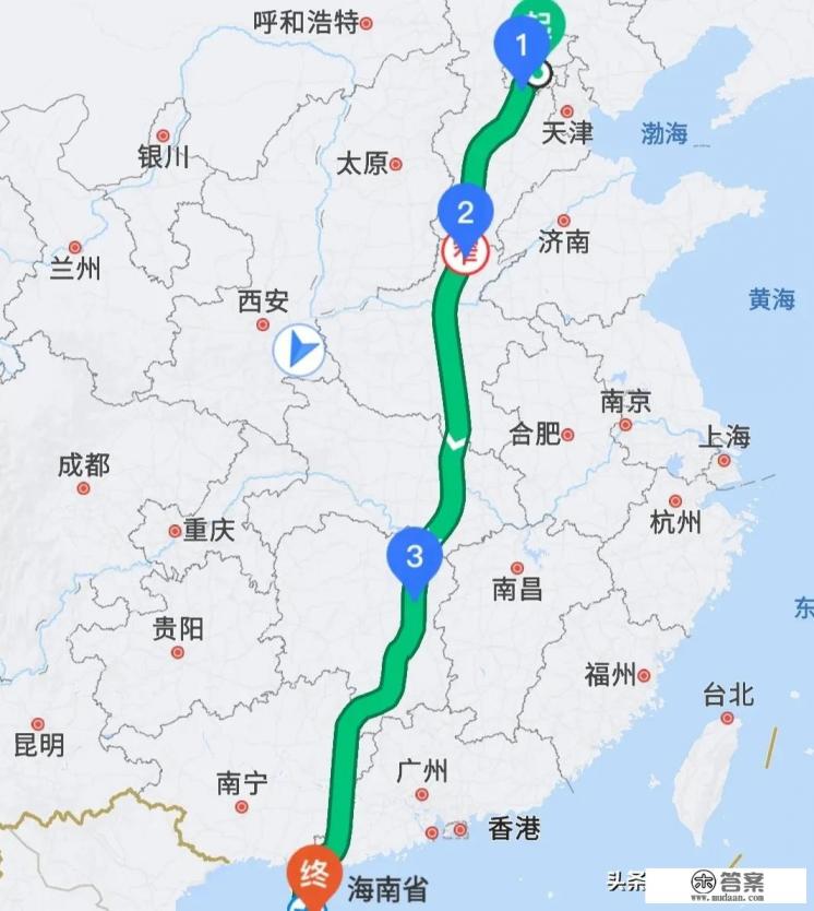 从北京到海南，边走边玩，有什么好的旅游线路可以推荐？